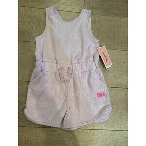 Juicy Couture Girls Pink Terrycloth Romper Sleeveless NEW Size 3T